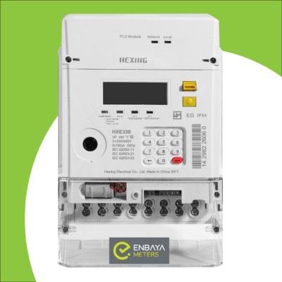 Hexing 3 phase prepaid electricity meter integrated keypad