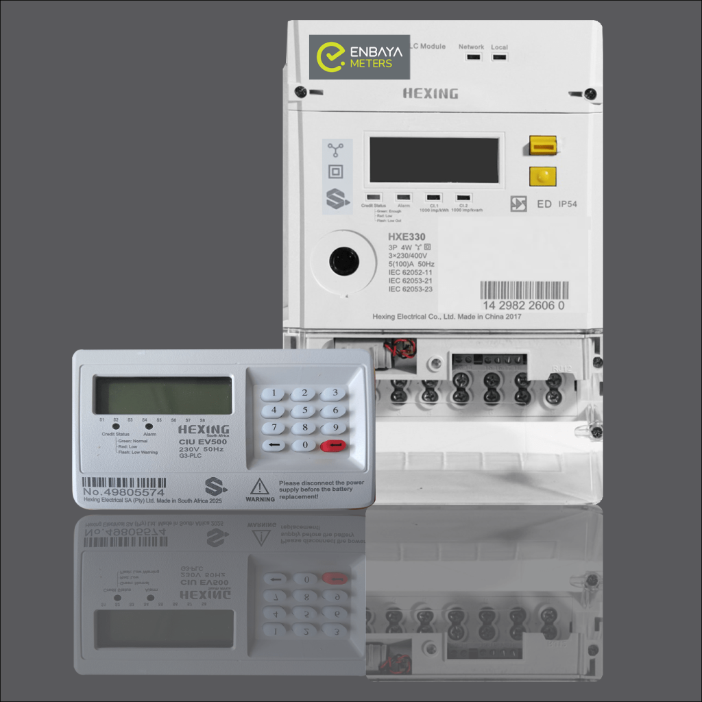 Prepaid Electricity Meter - 3 phase with separate keypad