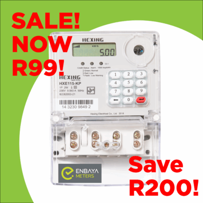 sale,hexing,single phase,integrated,electricity,submeter,prepaid,enbaya,HXE115-KP